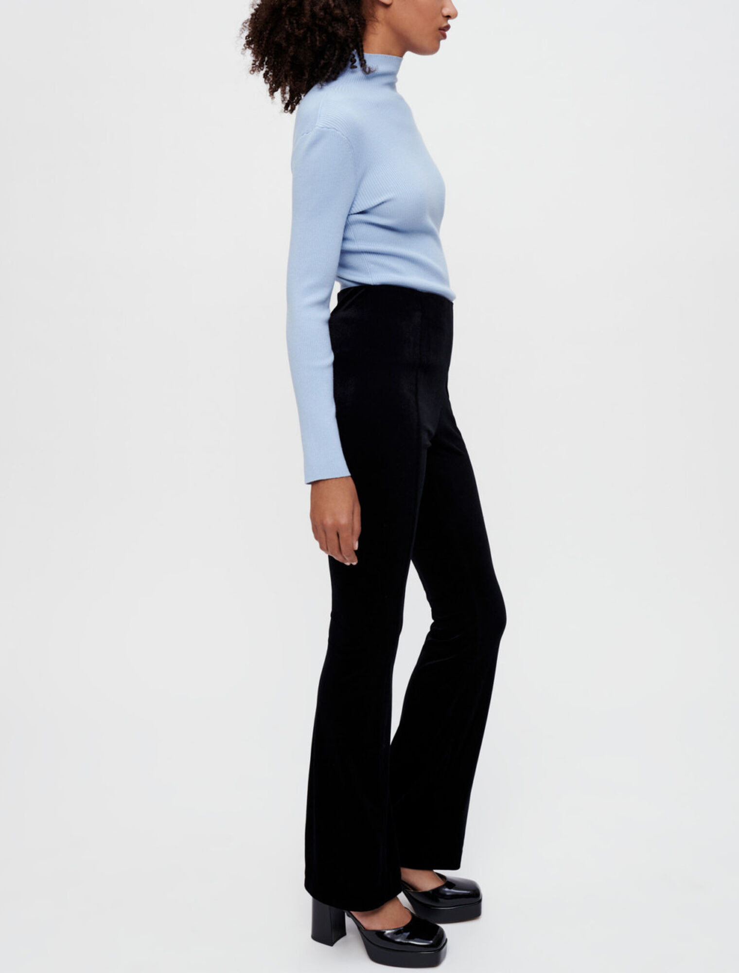 Stretch-Hose aus Samt