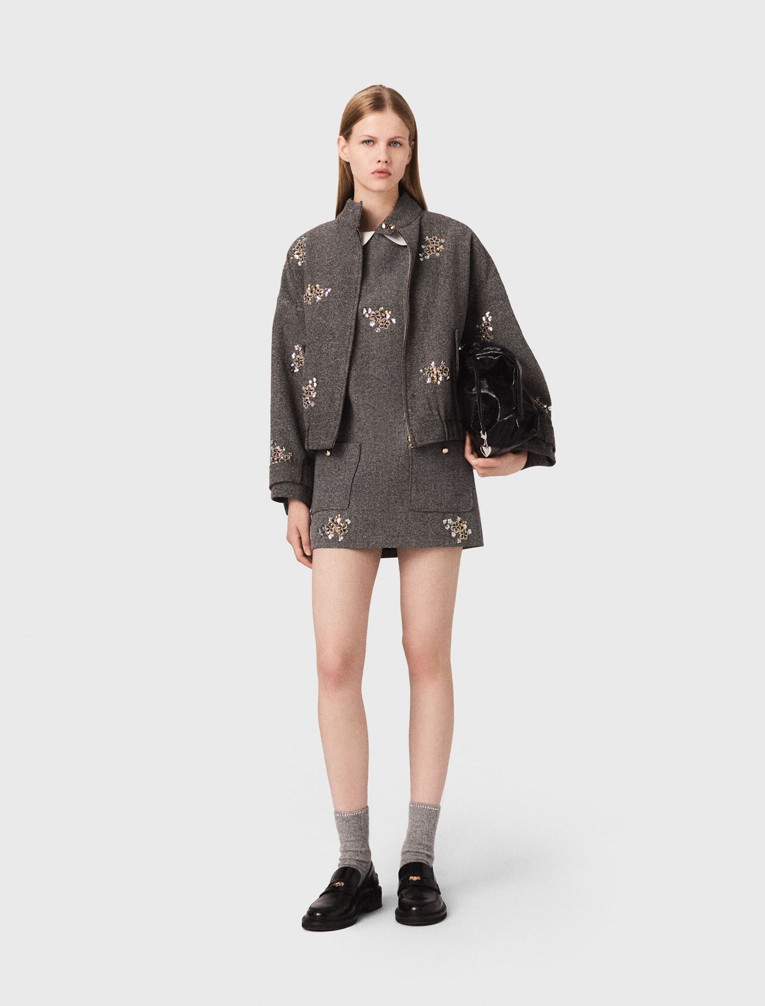 Bestickte Bomberjacke
