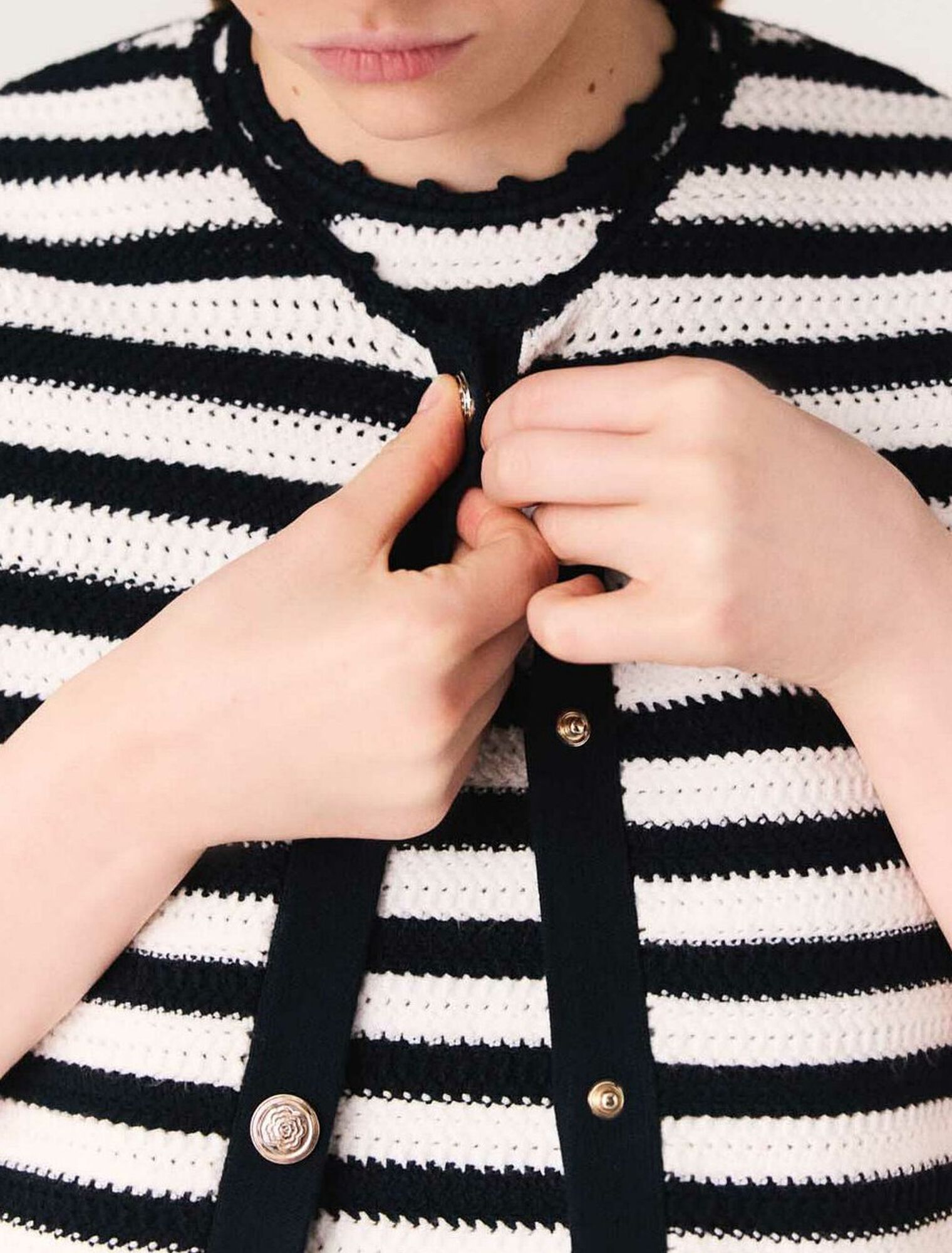Kurzer geh&auml;kelter Cardigan