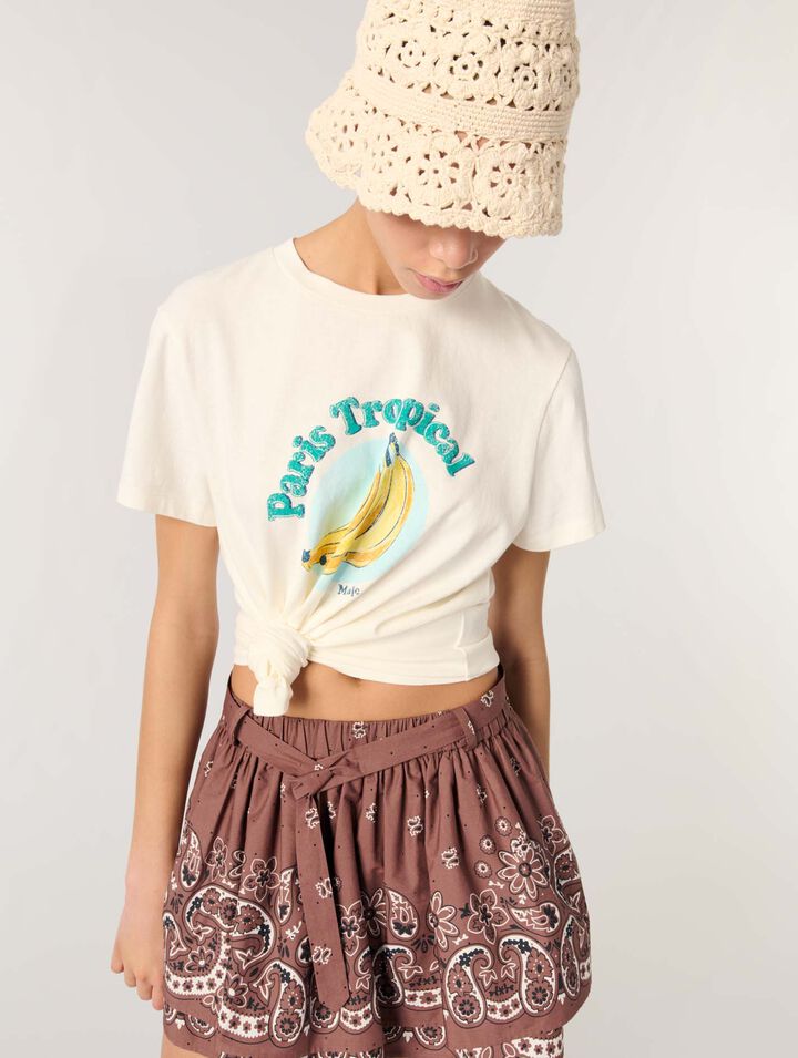 Gemustertes T-Shirt