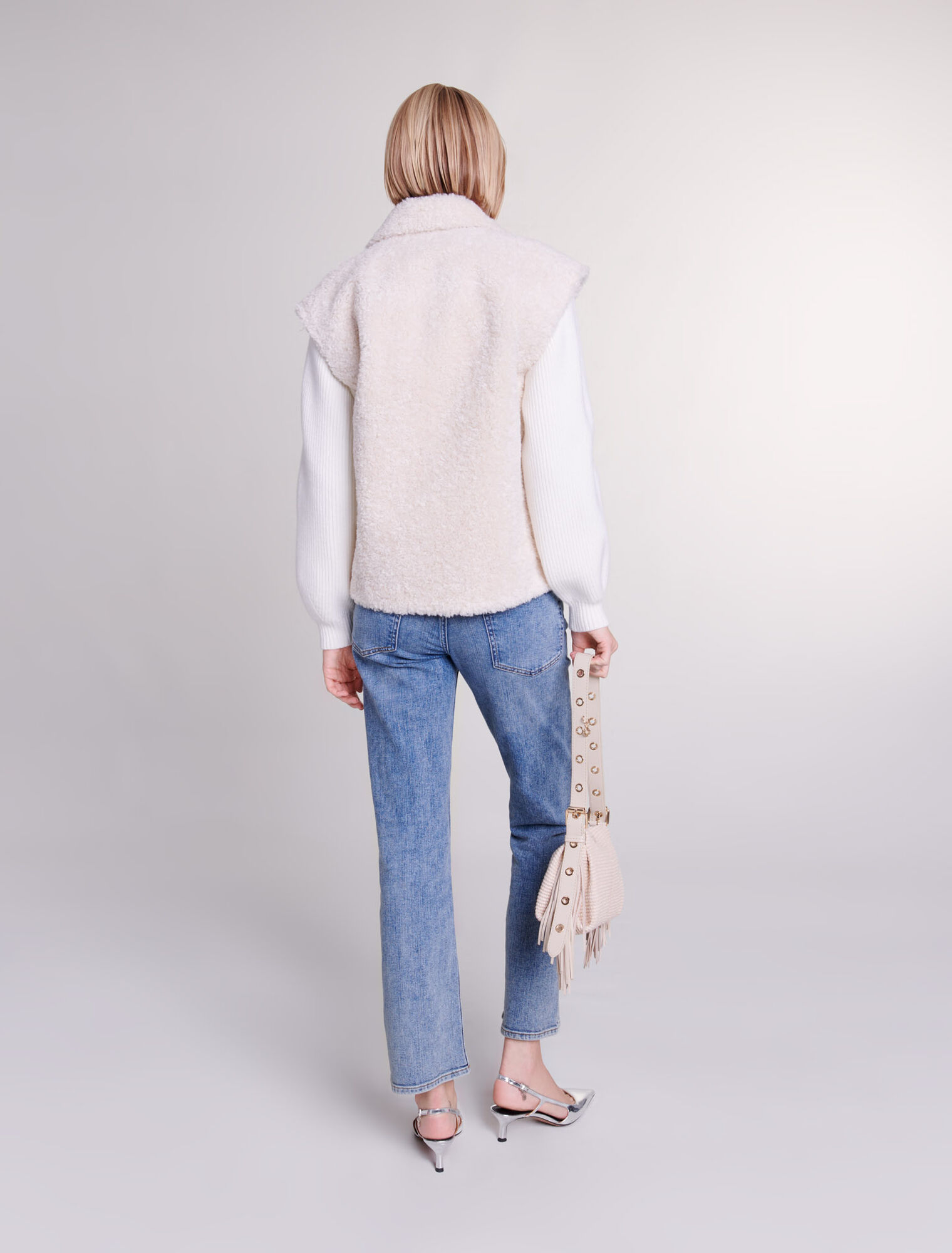 Blouson aus 2 Materialien