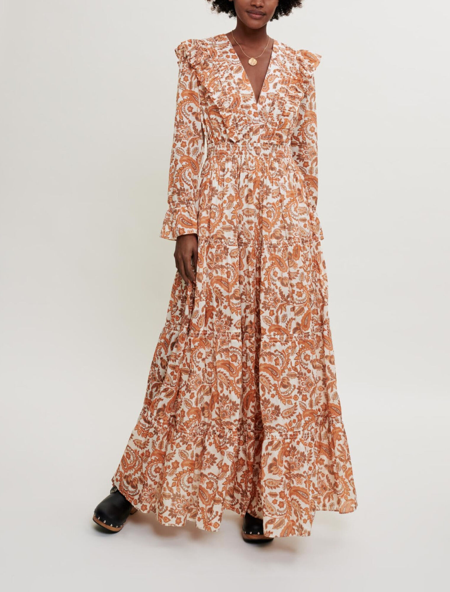Kleid aus bedruckter Baumwolle