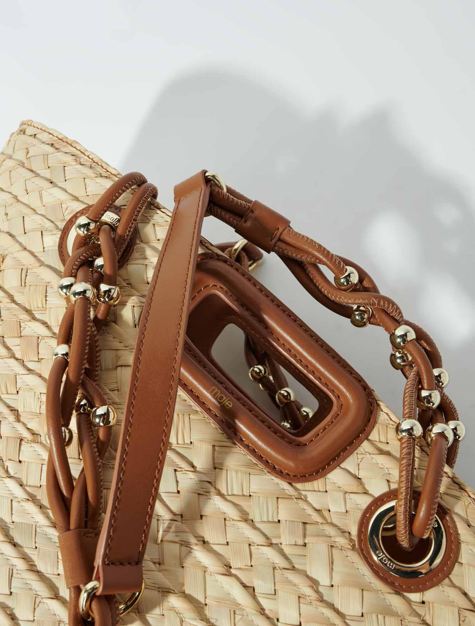 Geflochtener Korb aus Raffia