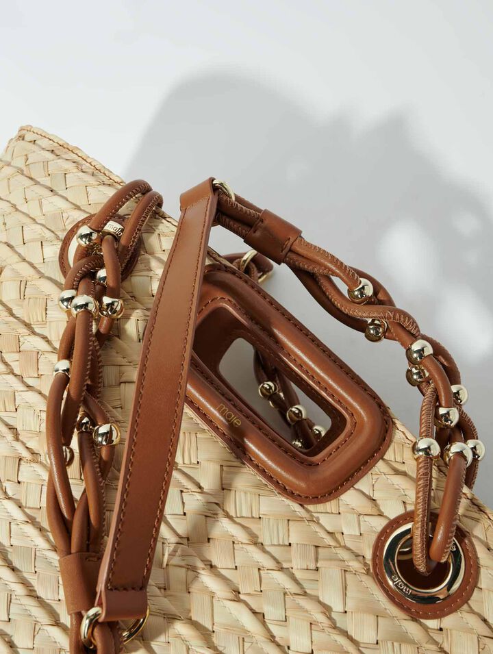 Geflochtener Korb aus Raffia