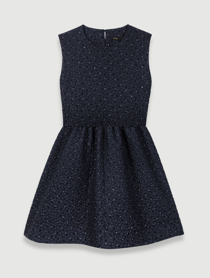 Kurzoverall-Kleid mit Strass
