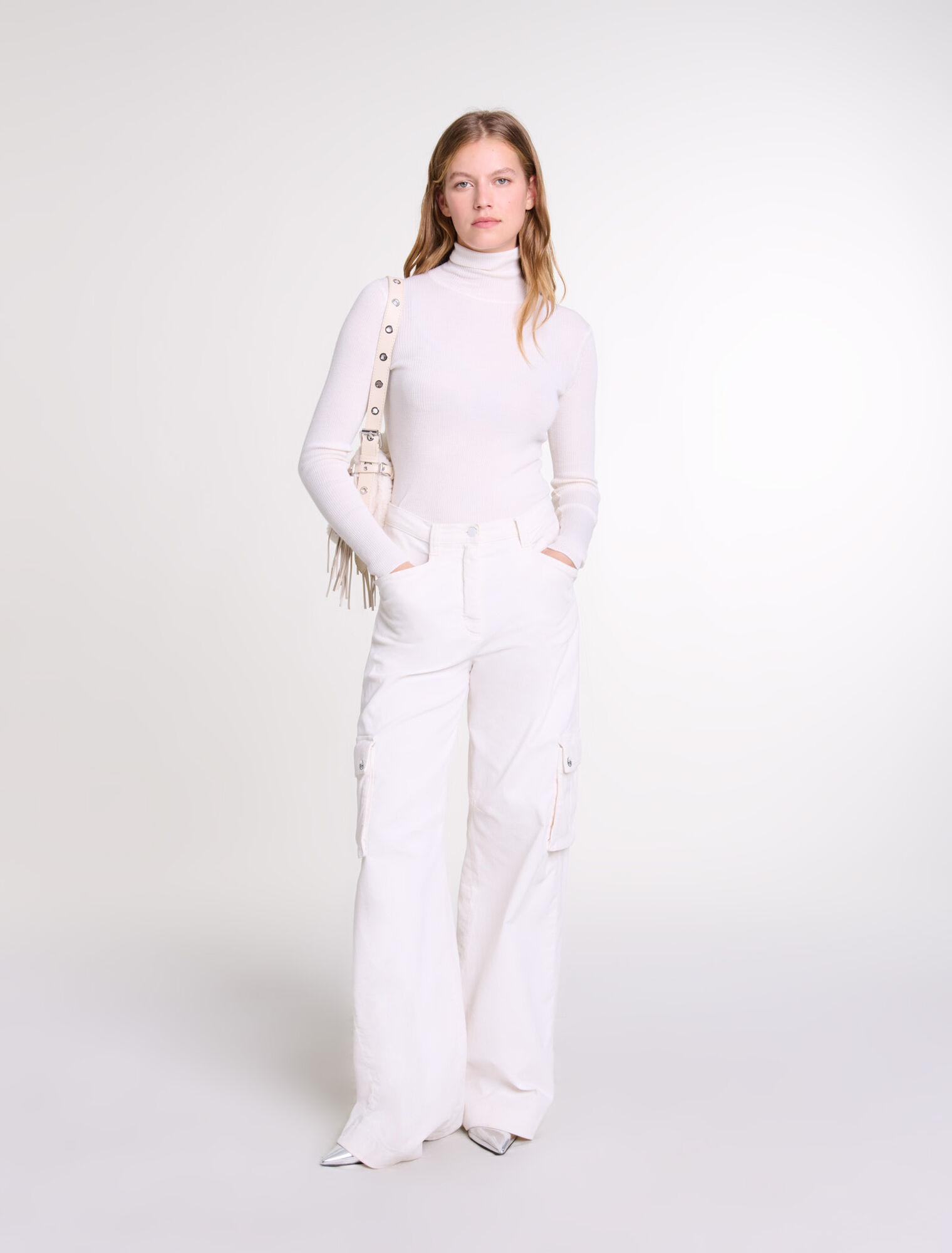 Cargohose aus Velours