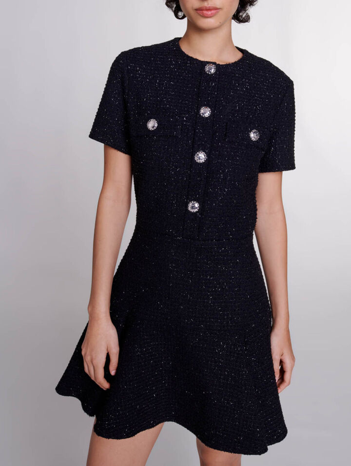Kurzes Kleid aus Tweed
