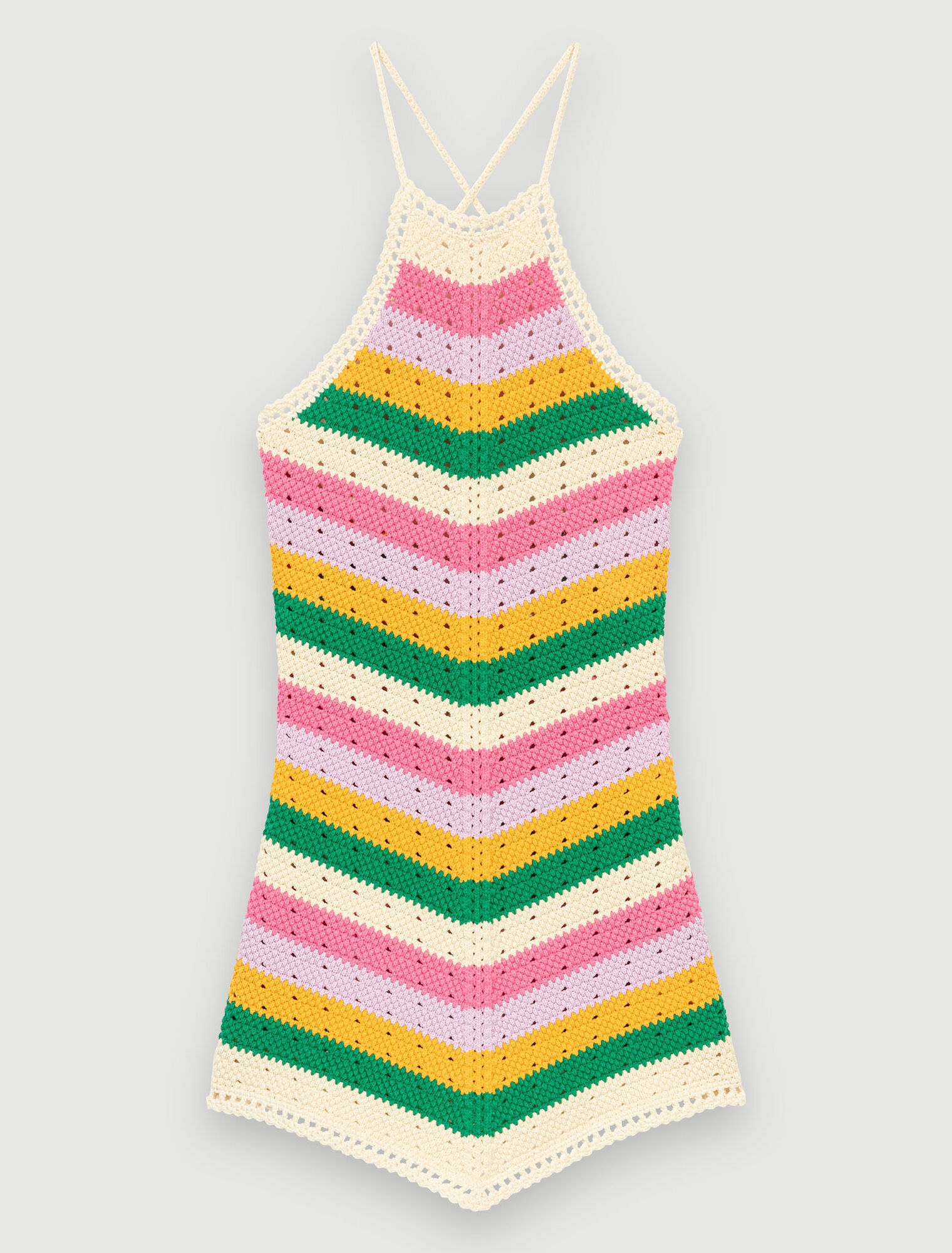 Kleid aus mehrfarbiger Maschenware