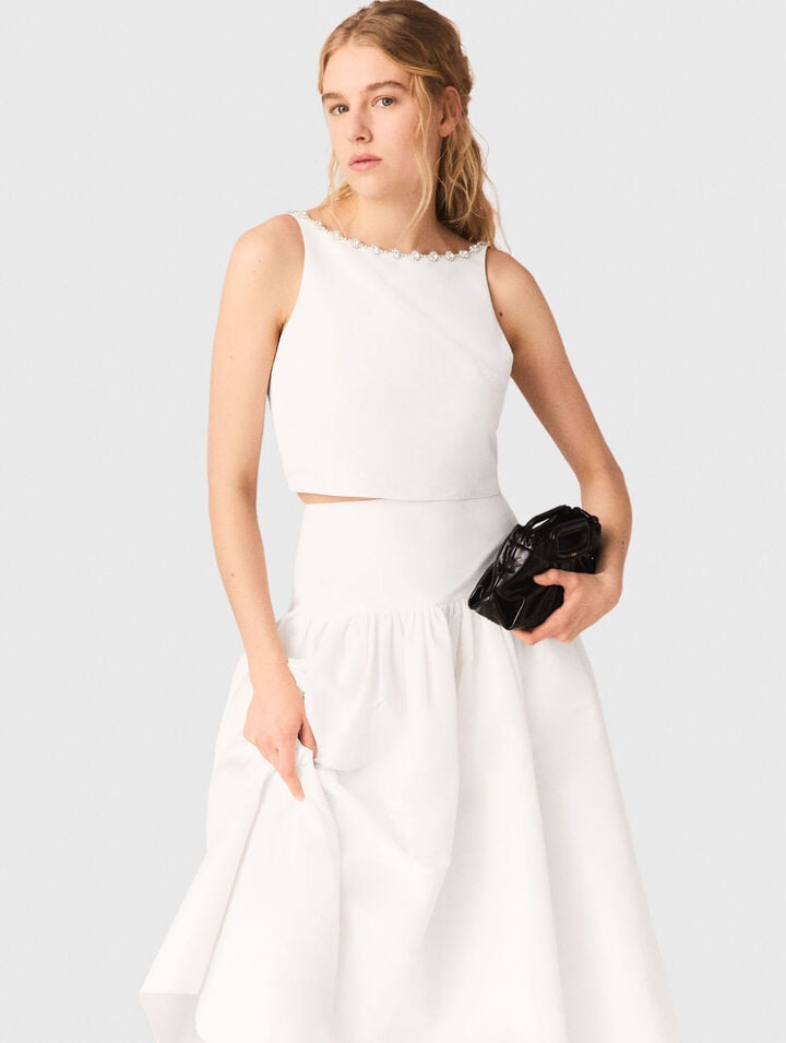 Milpli Mini-Clutch aus Craquel&eacute;-Leder