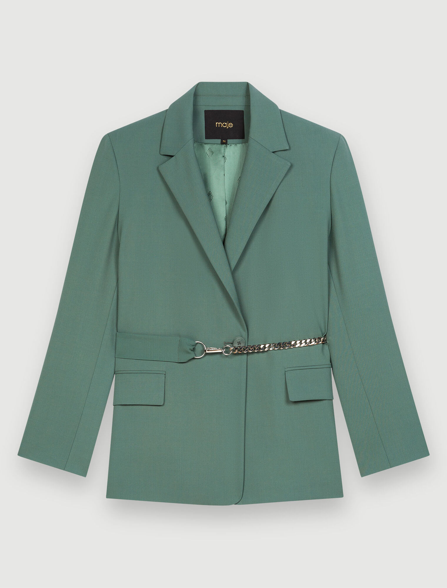 Kostümjacke mit Gürtelkette