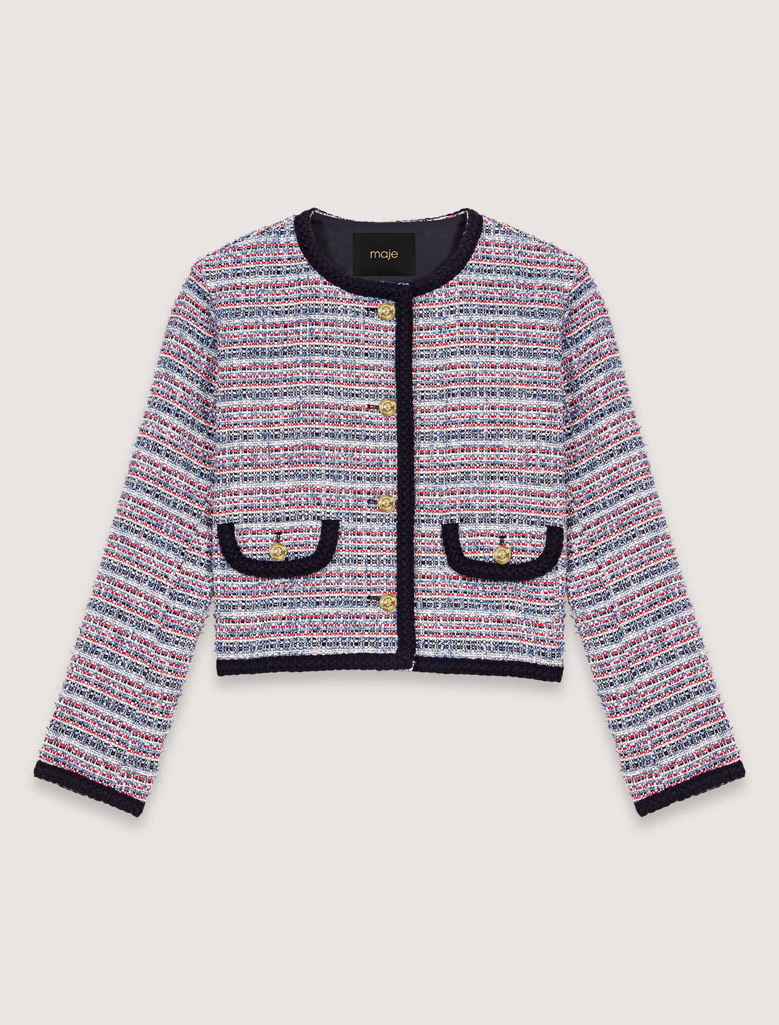 Kurze Tweedjacke