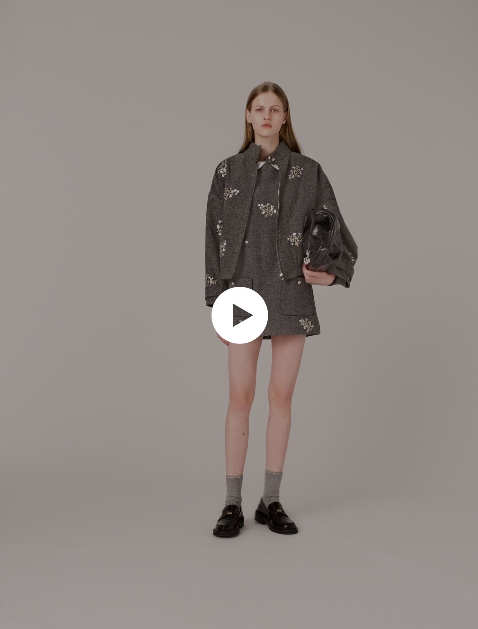 Bestickte Bomberjacke