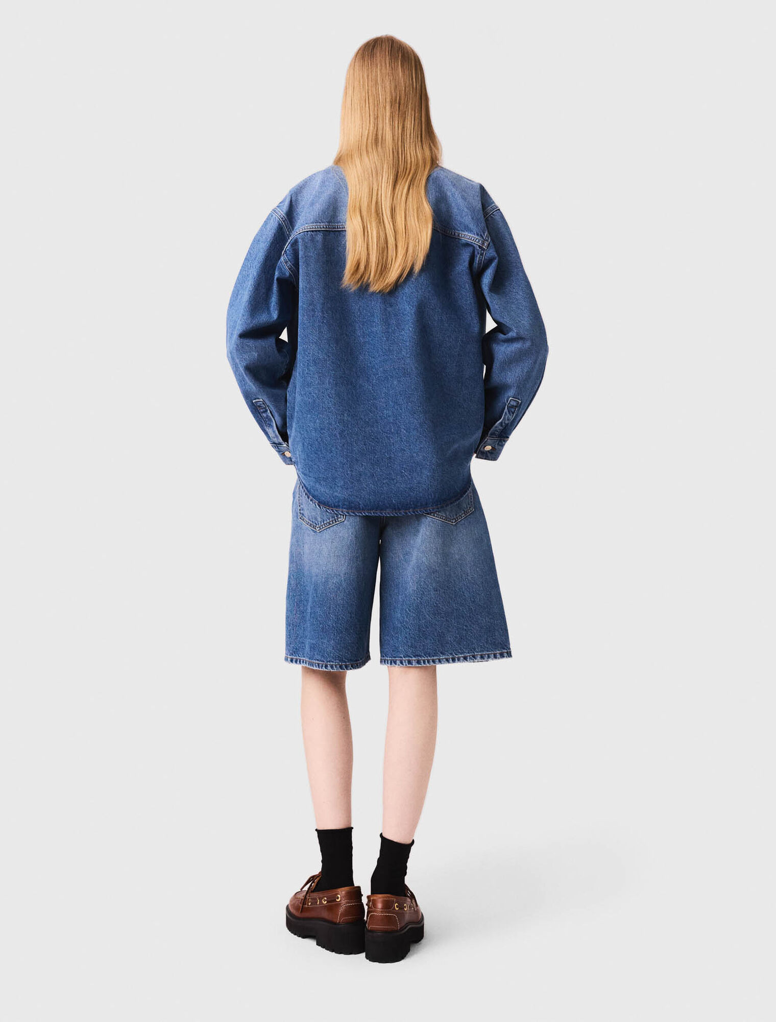 Jacke aus verwaschenem Denim