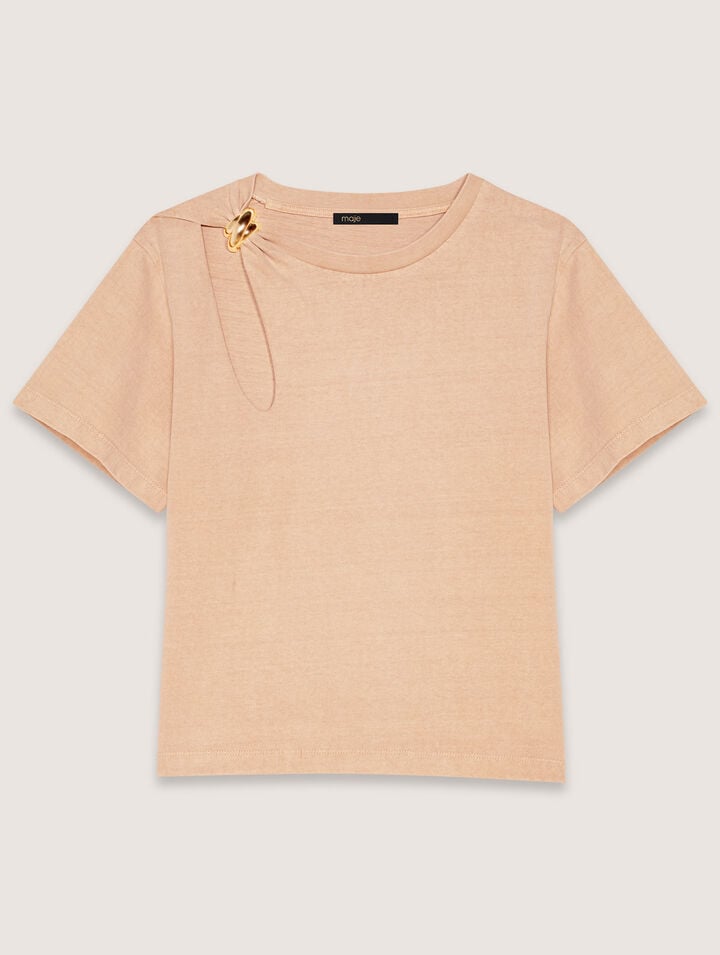 T-Shirt mit Zierschmuck