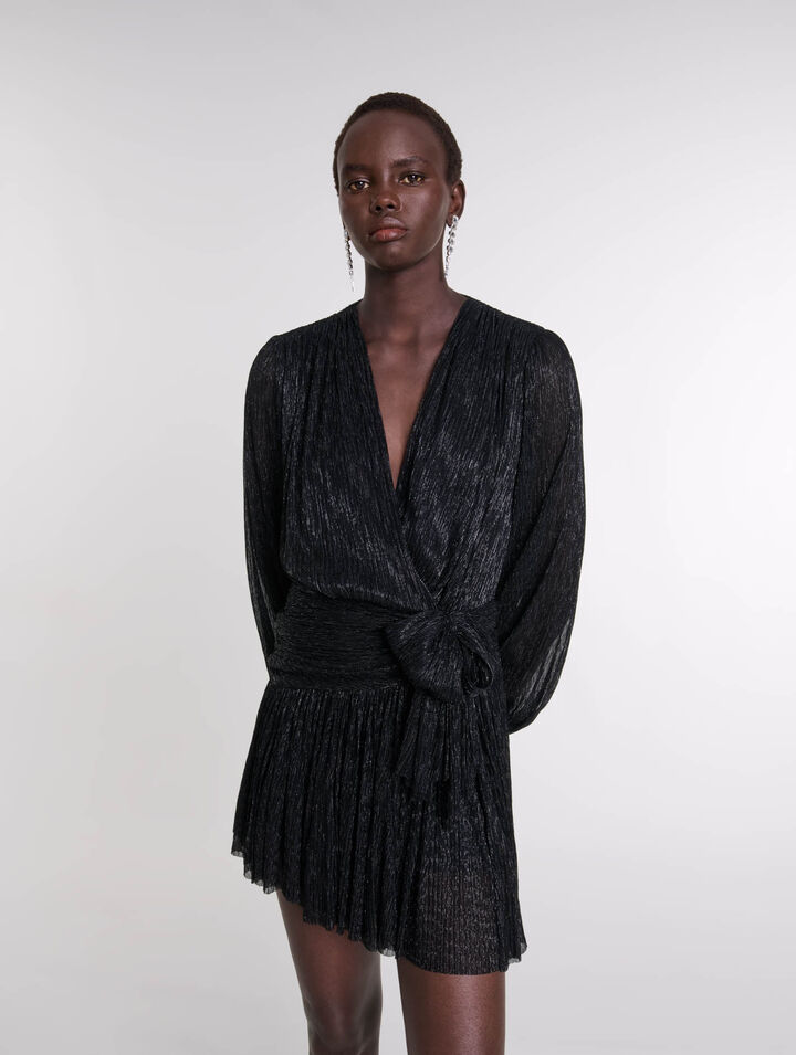 Kurzes Lamé-Kleid