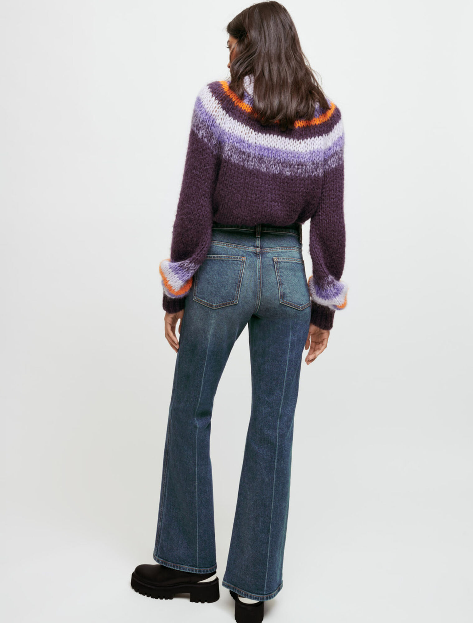 Schlagjeans mit Trensendetails