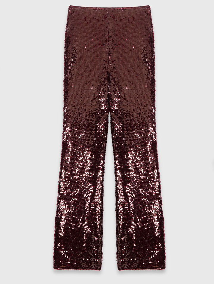 Bestickte Hose mit Pailletten