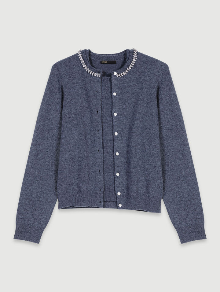 2-in-1 Cardigan aus Kaschmir