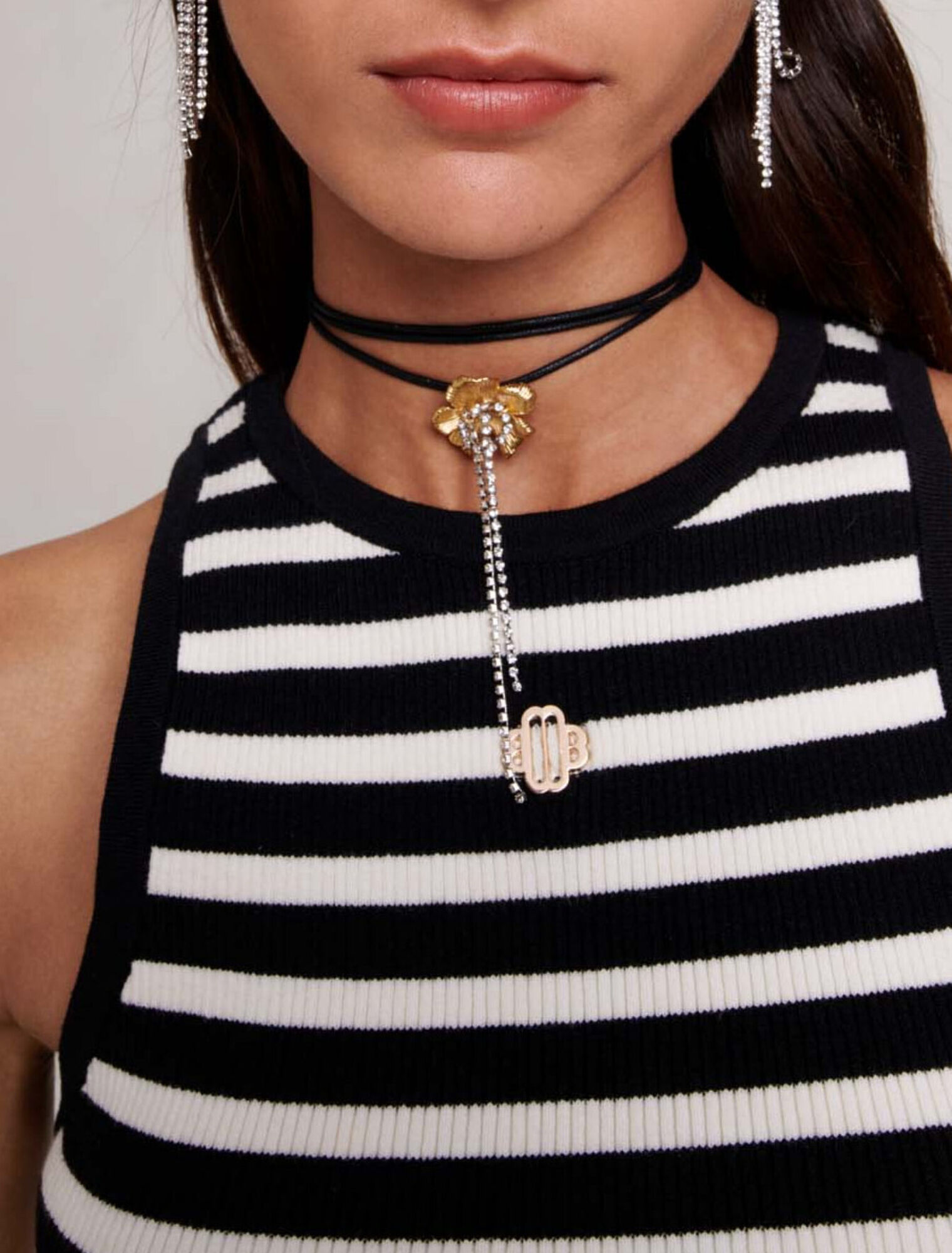 Kurzes gestreiftes Top