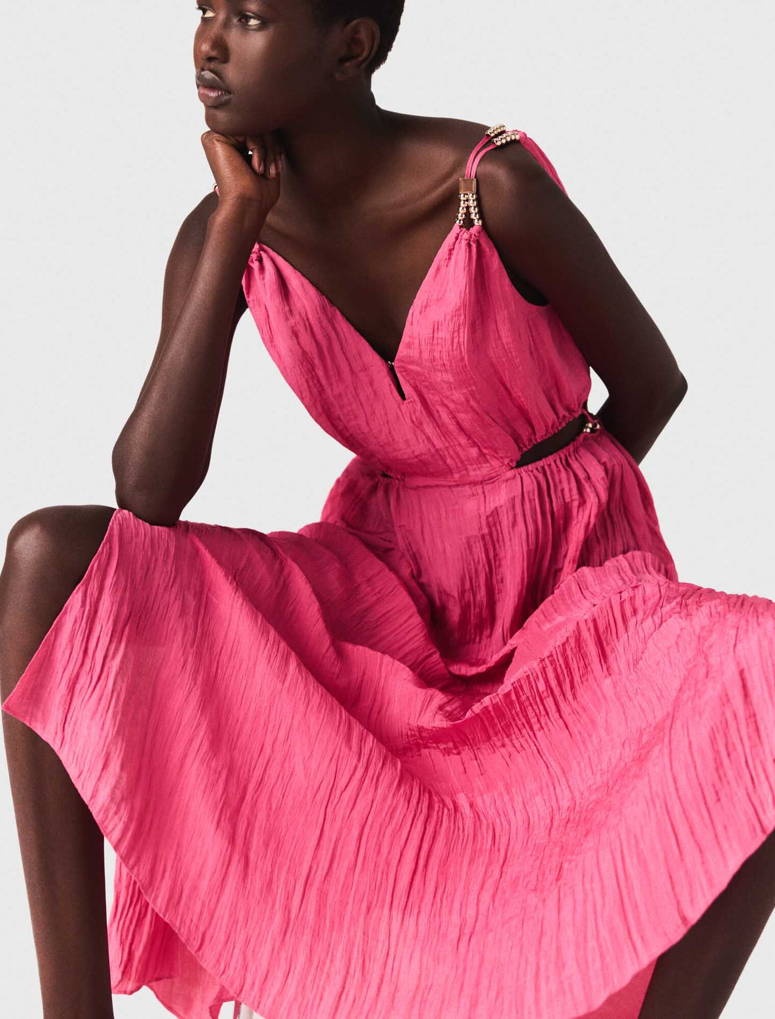 Midikleid mit Cut-outs