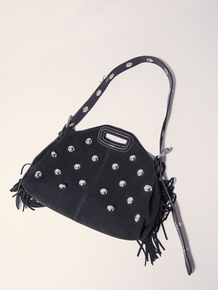 Tasche Miss M, Velours und Nieten