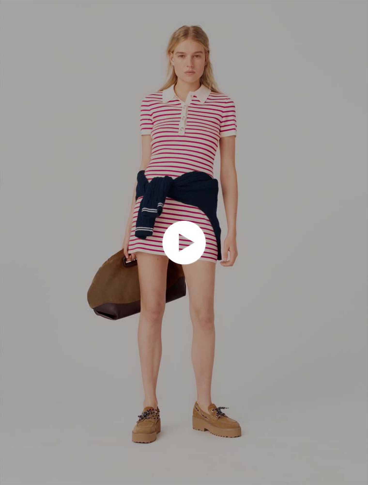 Gestreiftes Polokleid