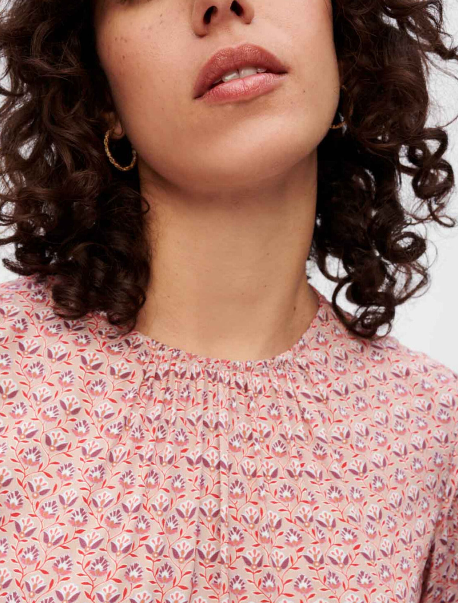Bedrucktes Kleid aus Viskose