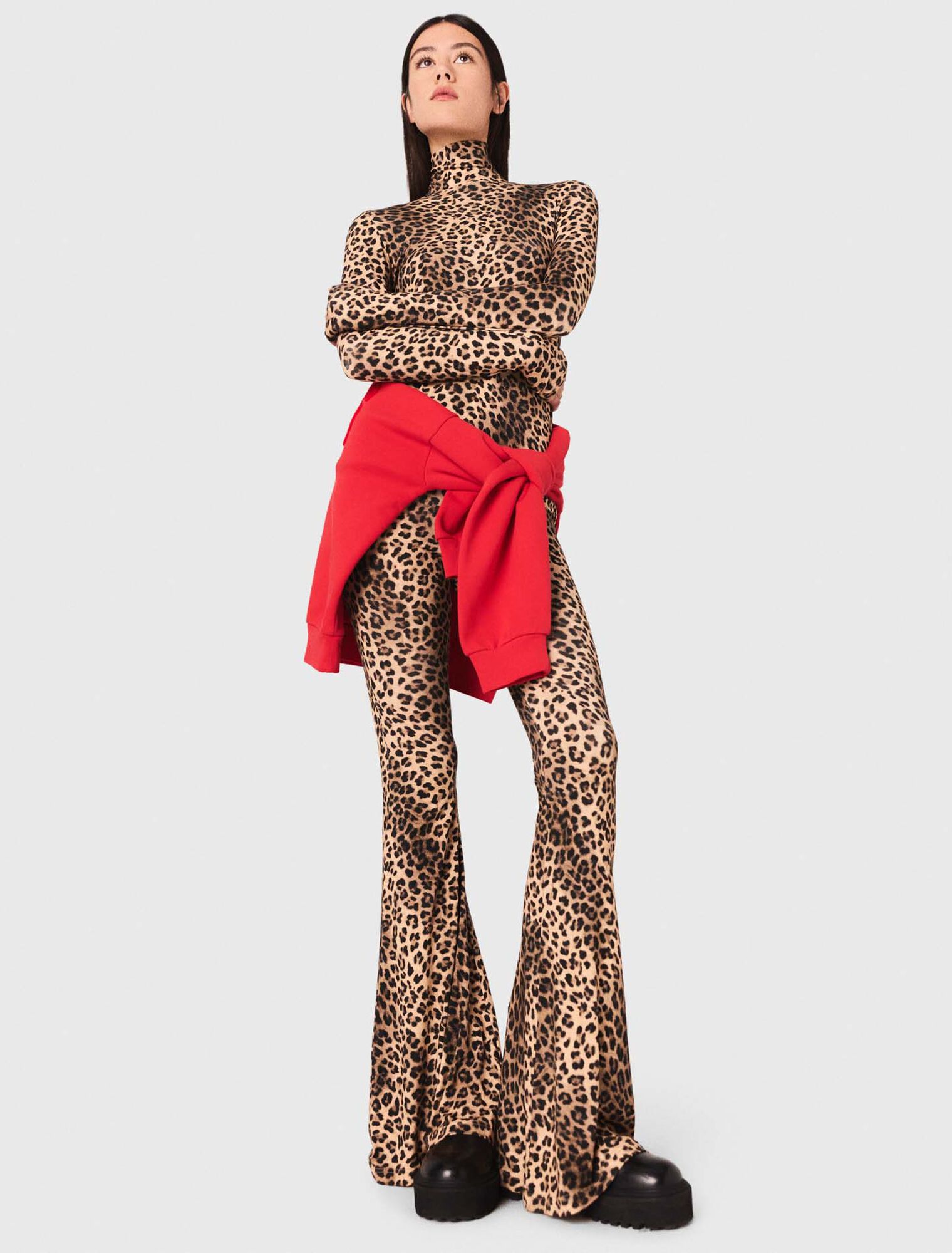 Leggings mit Leopardenmuster