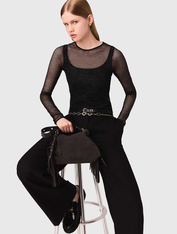 Strass-Top aus Jersey