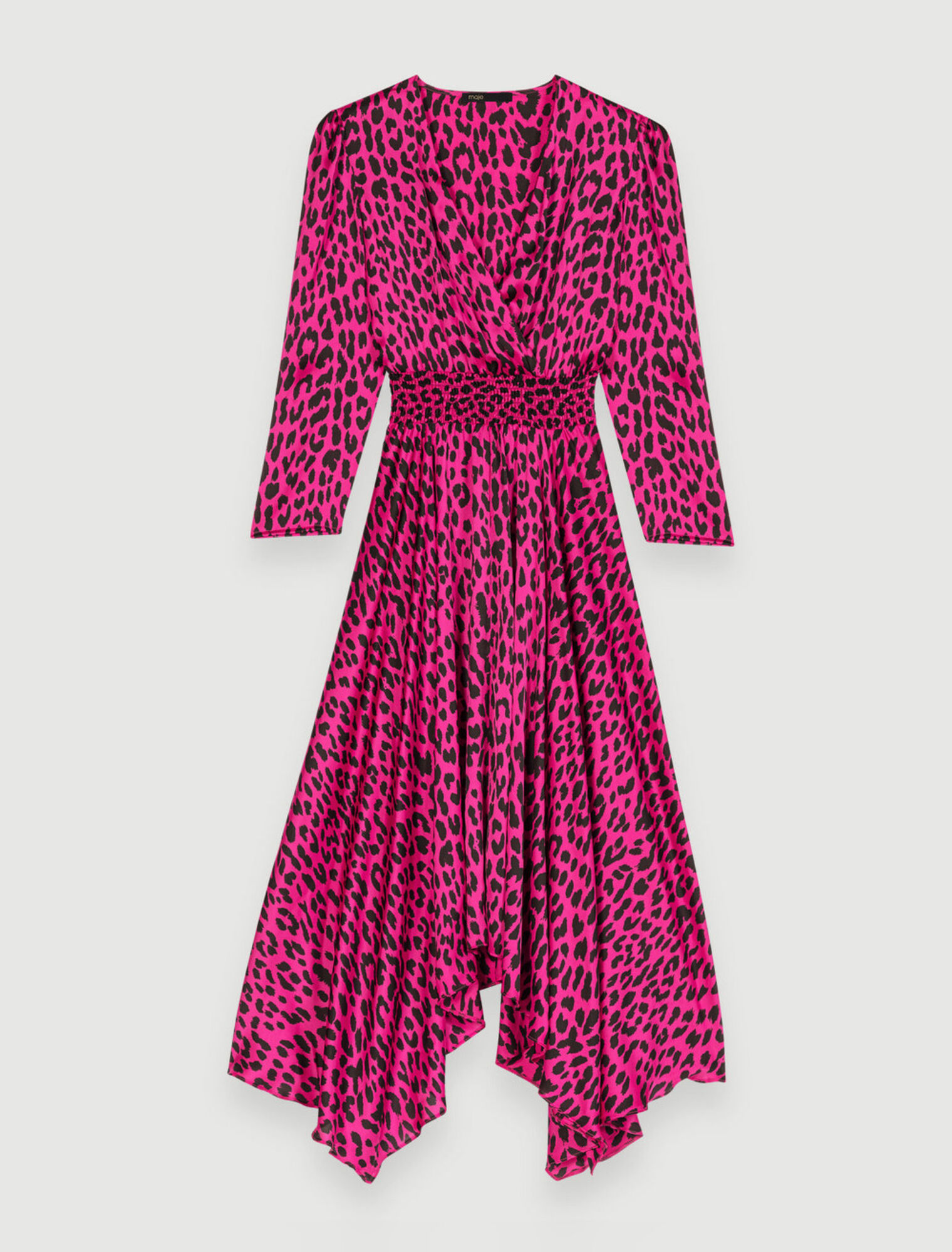 Asymmetrisches Kleid mit Leopardenprint