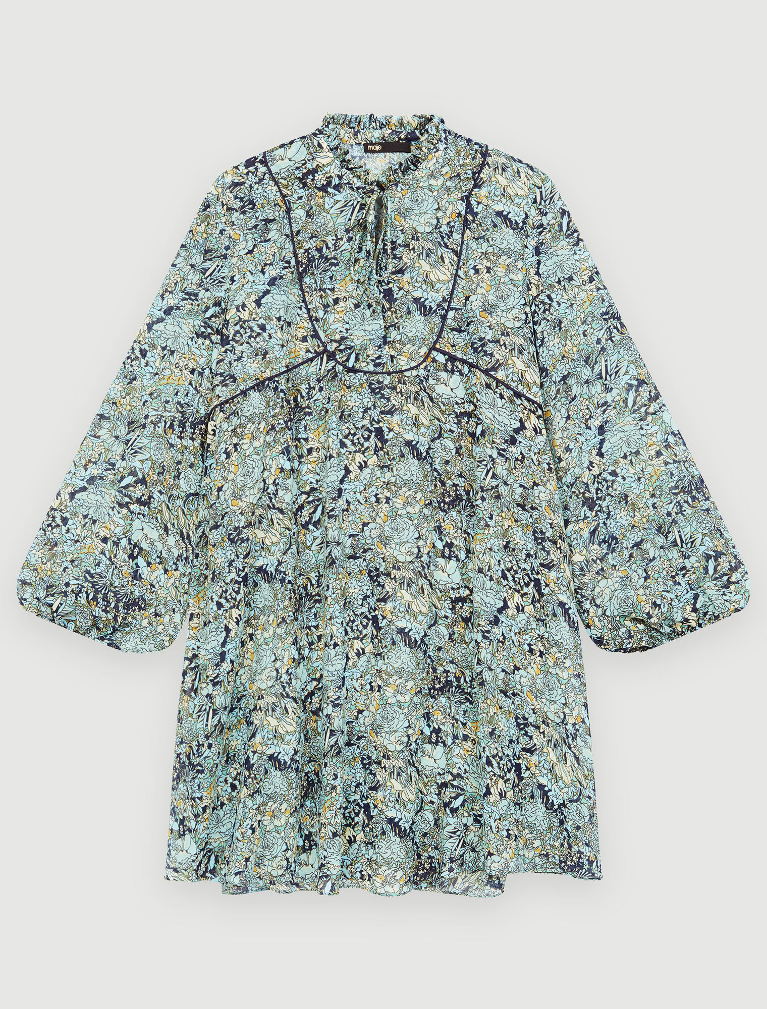 Kleid aus bedrucktem Chiffon