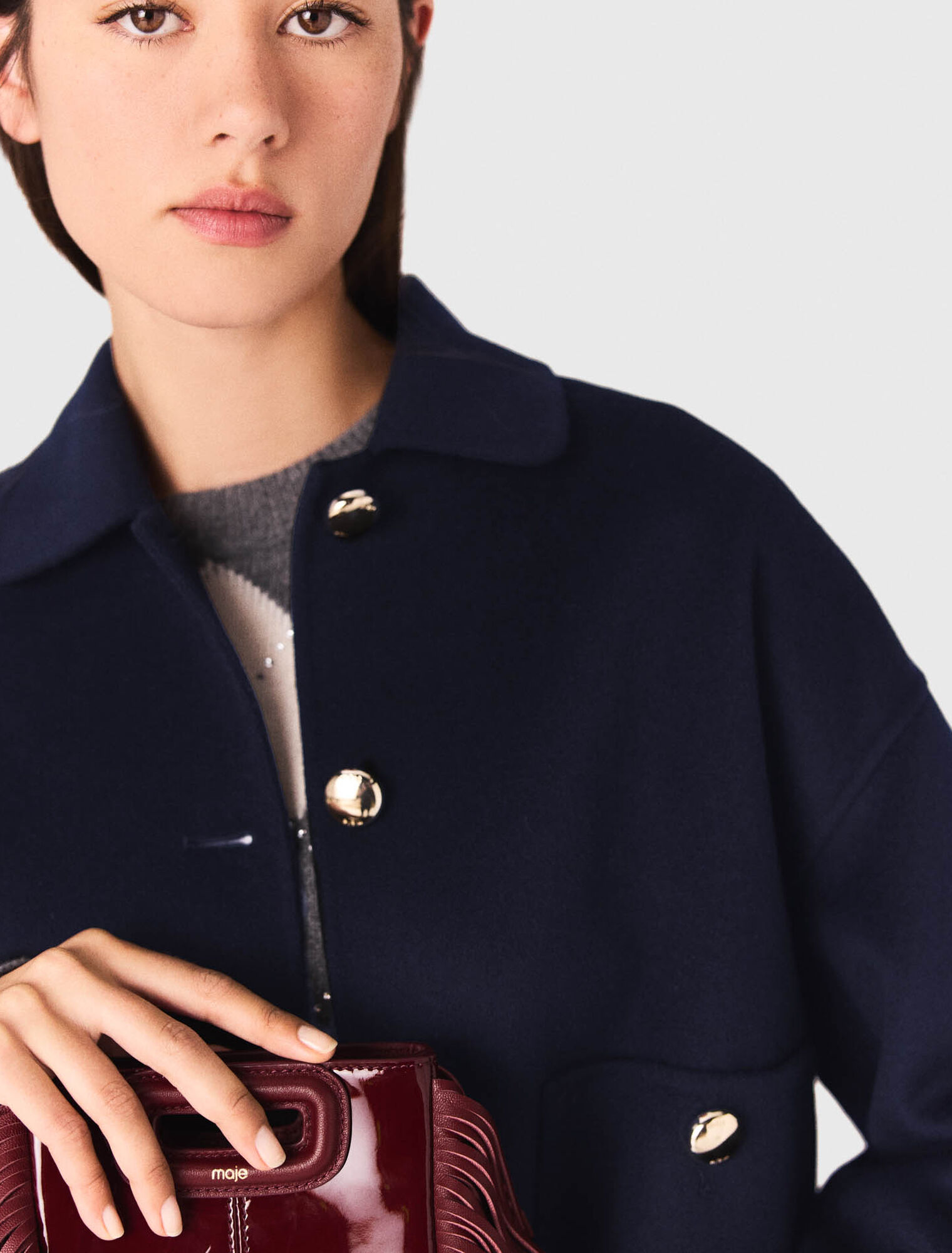 Kurze Wolljacke