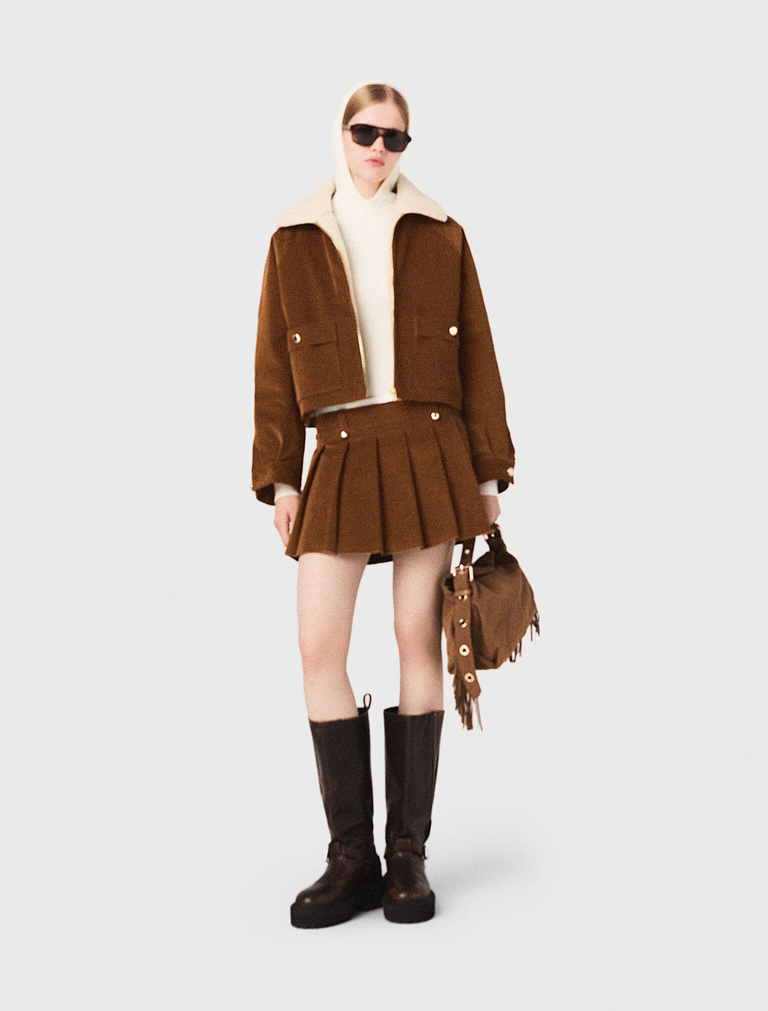 Kurze Cordjacke