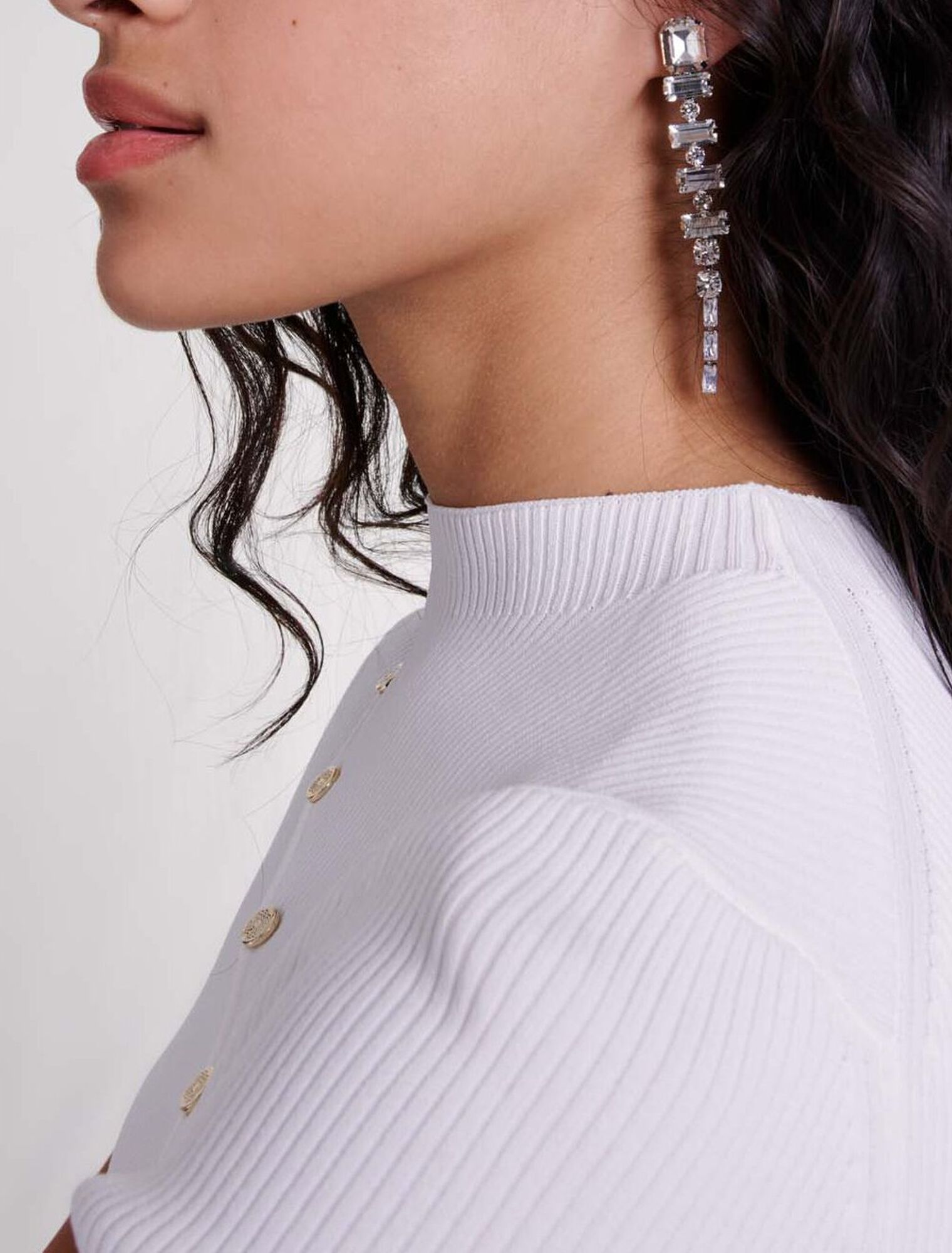 Strass-Ohrringe in Wasserfall-Optik