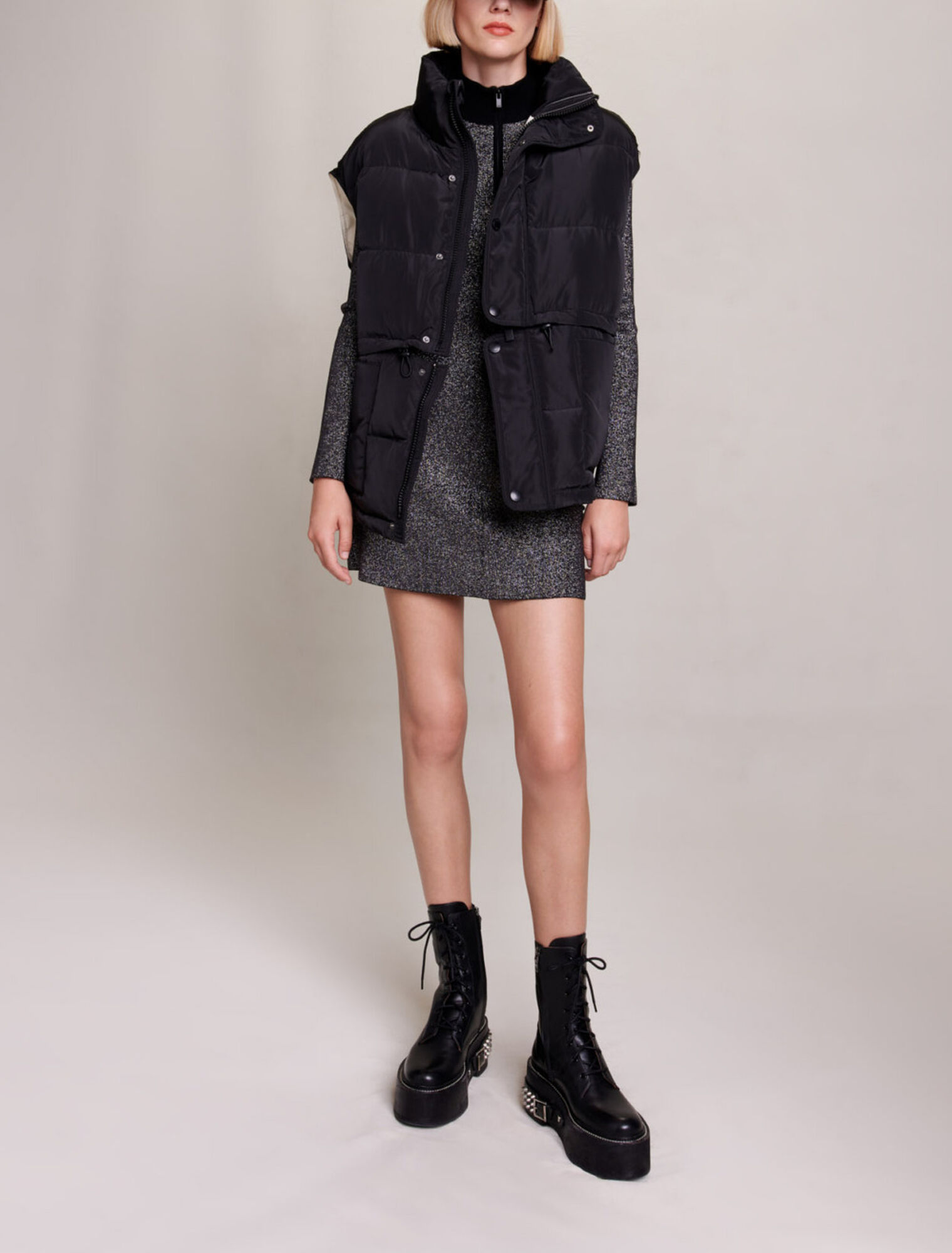 Ärmellose Steppjacke