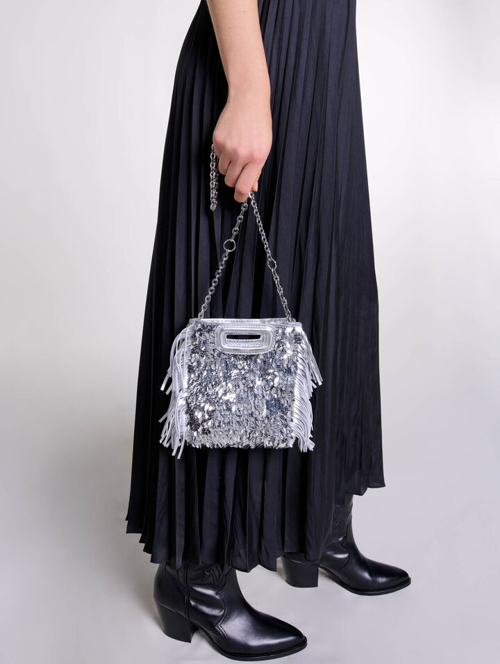 Mini M-Tasche mit Pailletten