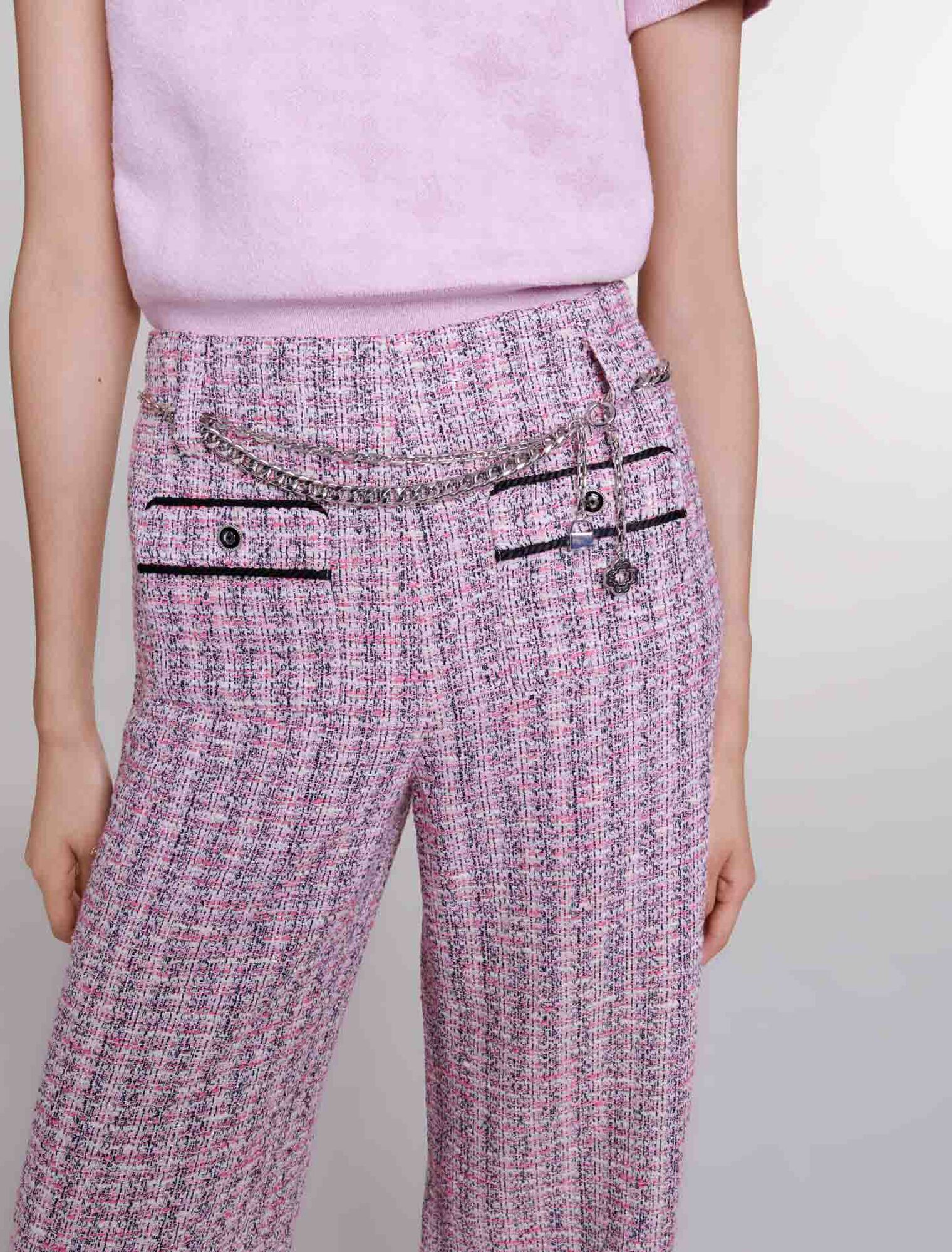 Weite Tweed-Hose