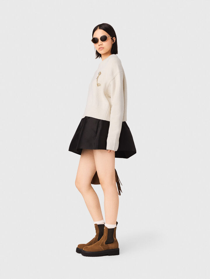 Chelsea-Stiefeletten Veloursleder