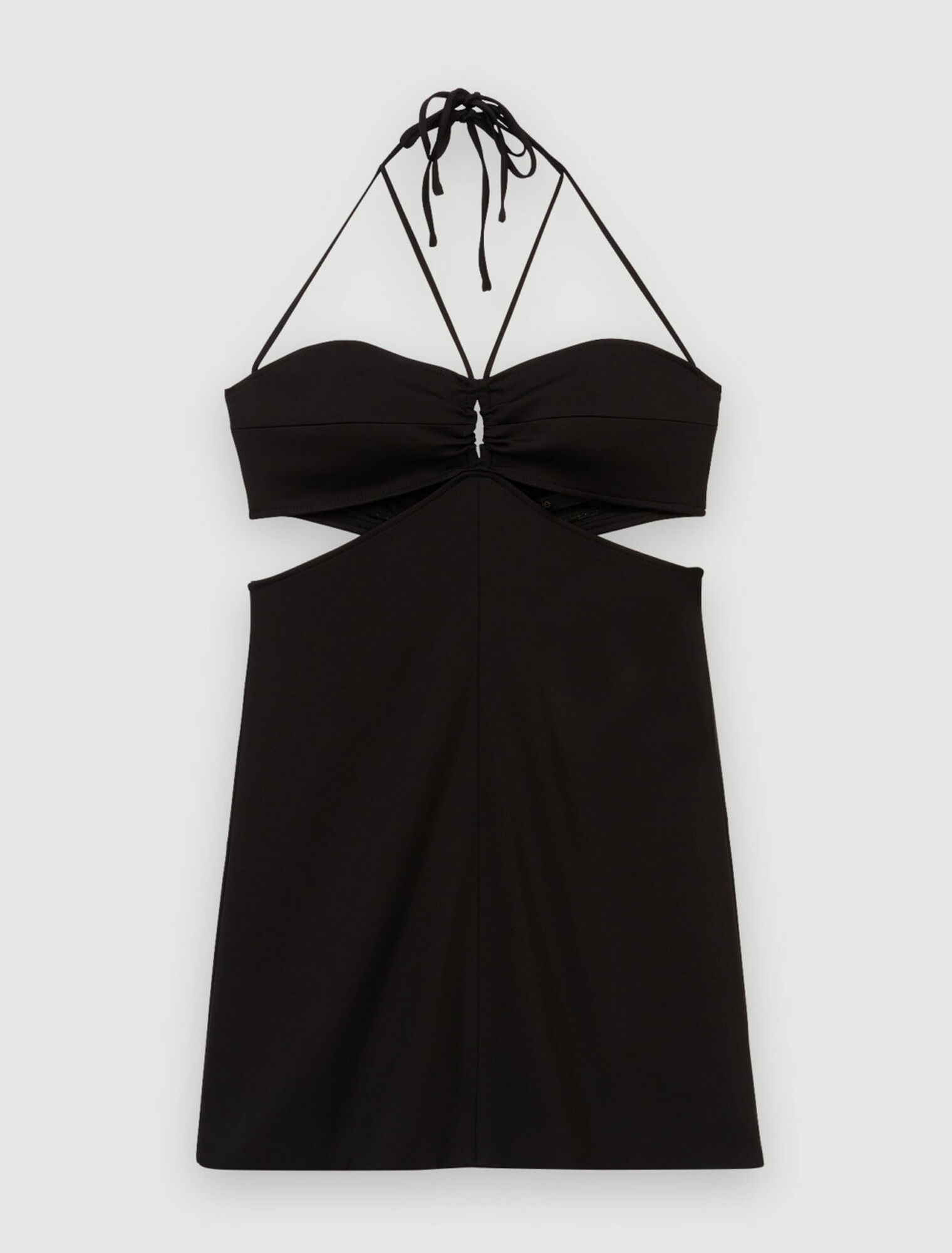 Kurzes Kleid mit Lochmuster