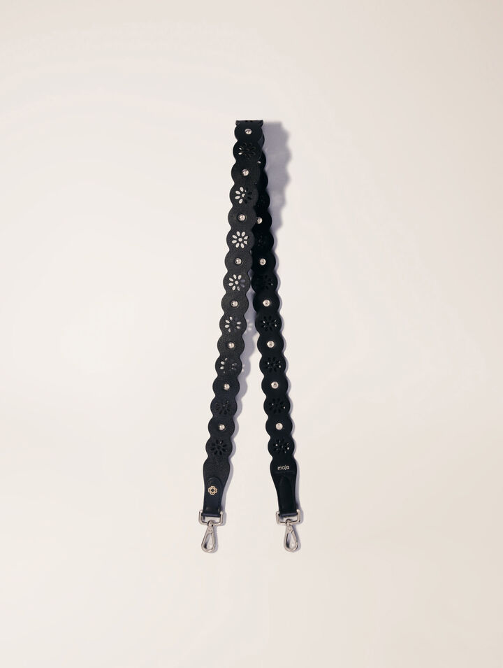 Perforierter Strap mit Blumenmotiv