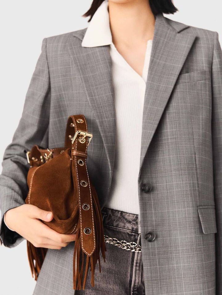 Tasche Miss M Mini, Stepp-Wildleder