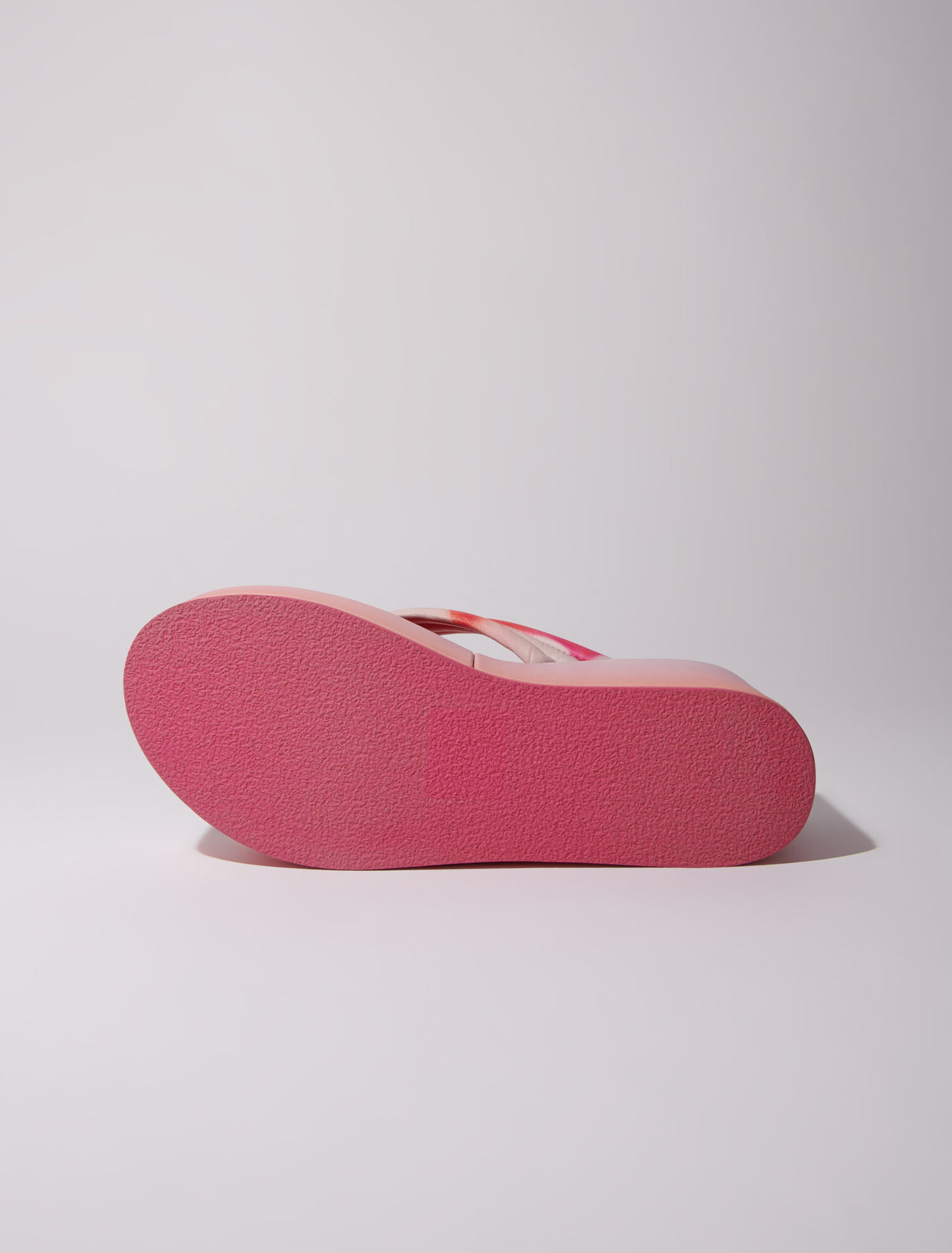 Plateau-Sandalen mit Blumenprint
