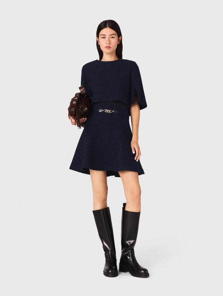 2-in-1-Kleid aus Tweed