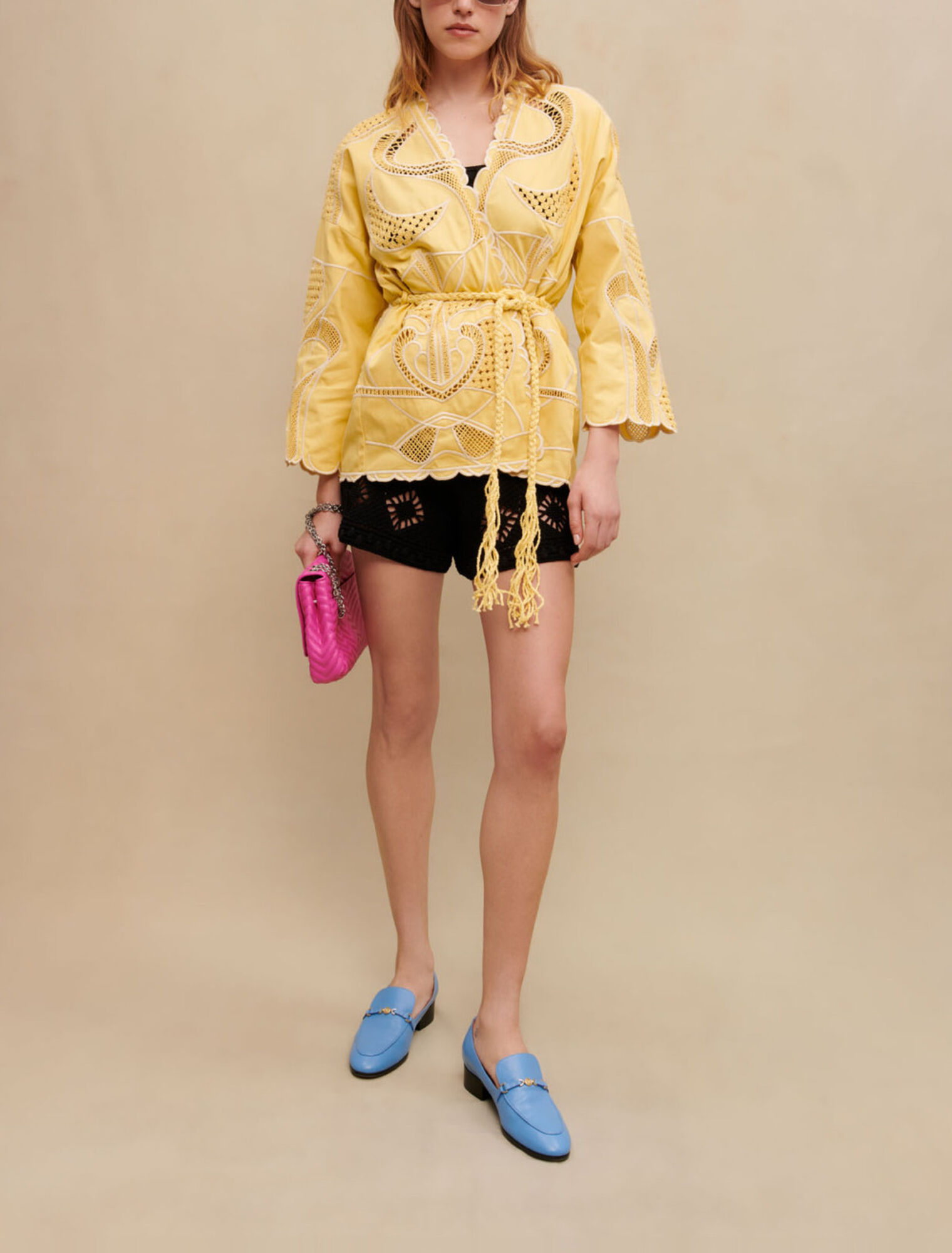 Bestickte Kimonojacke