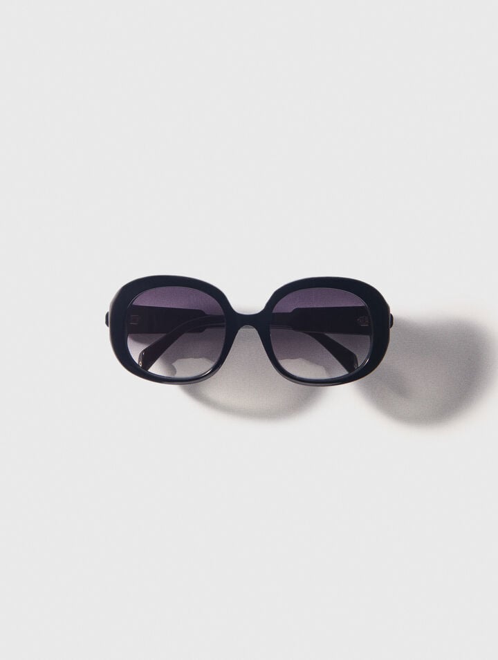 Runde Sonnenbrille aus Acetat