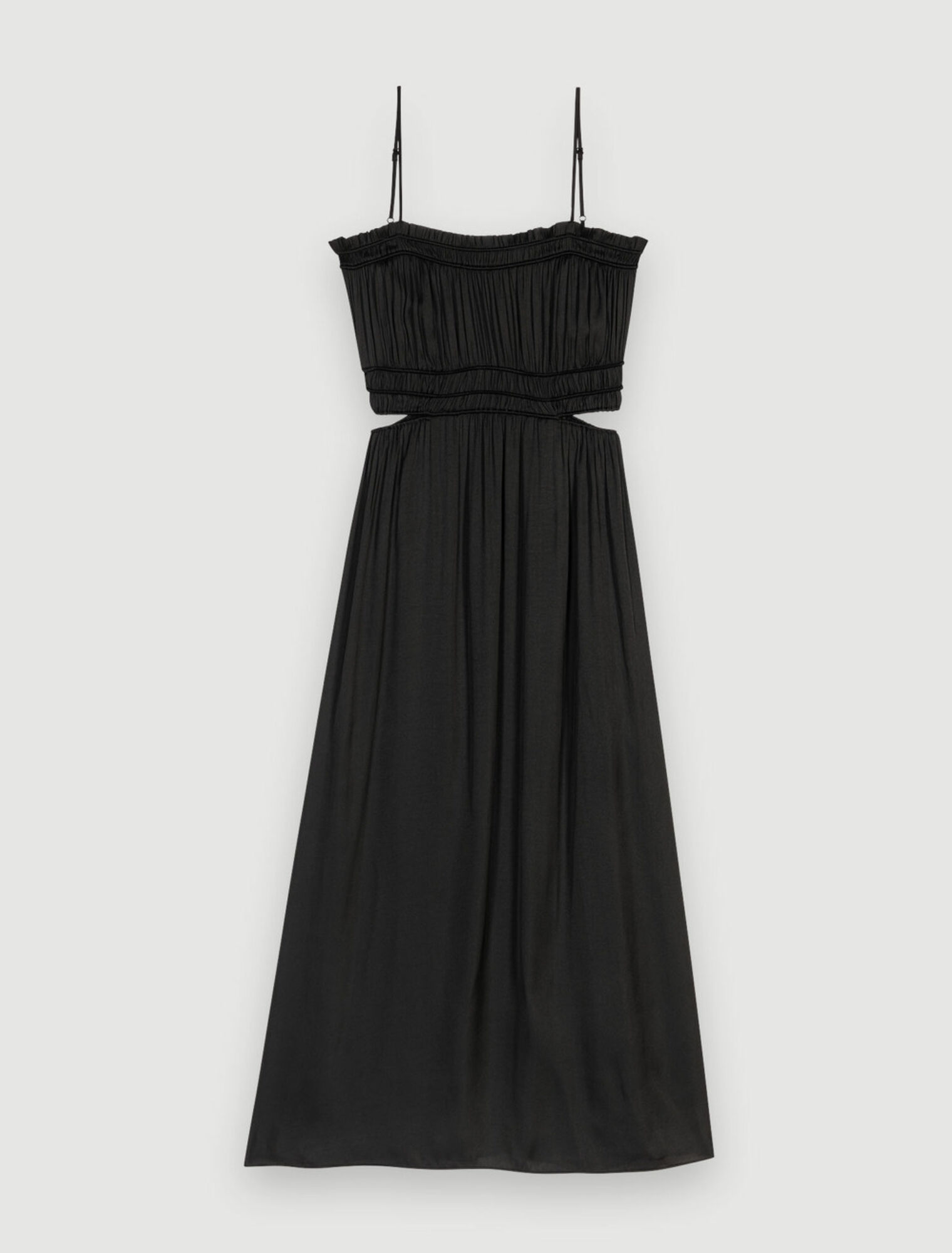Langes satiniertes Kleid