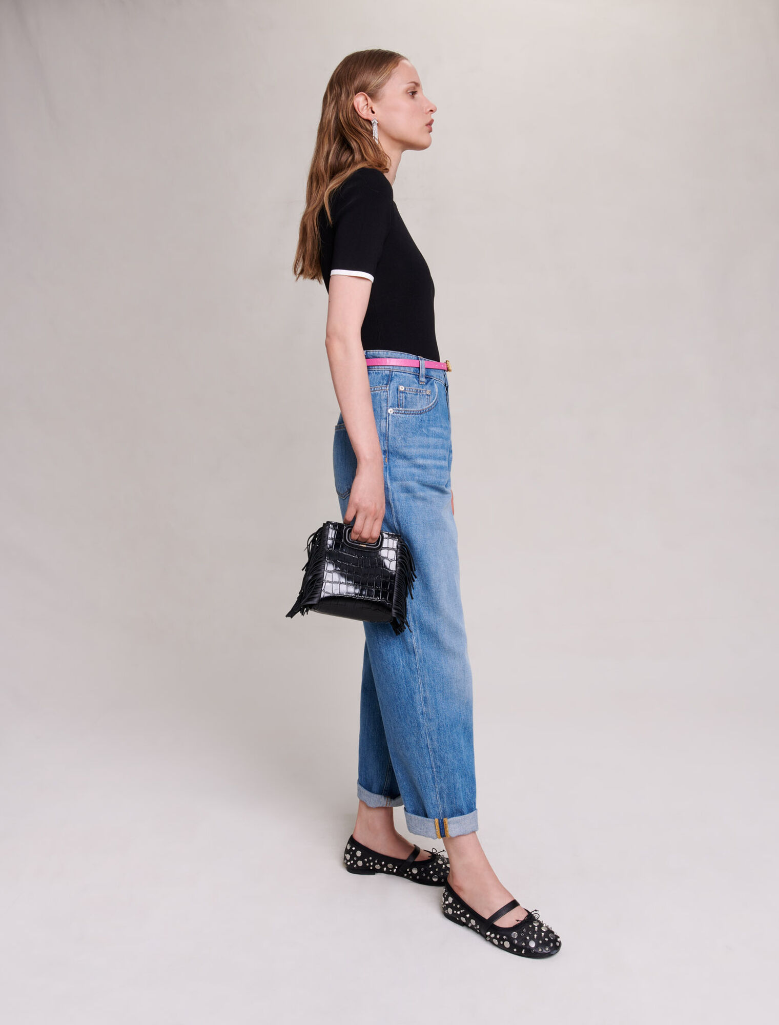 Gerade, weit geschnittene Jeans