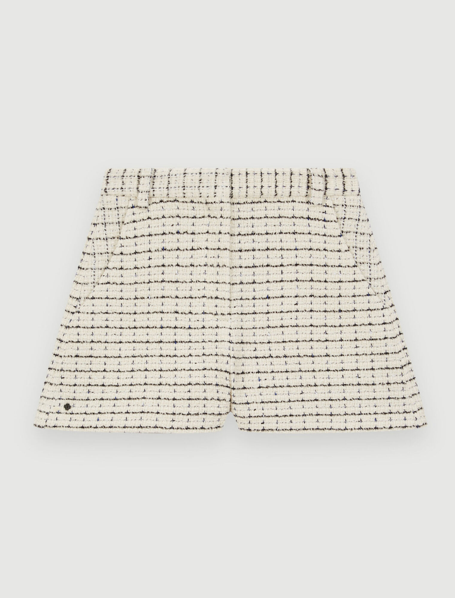 Shorts aus meliertem Tweed