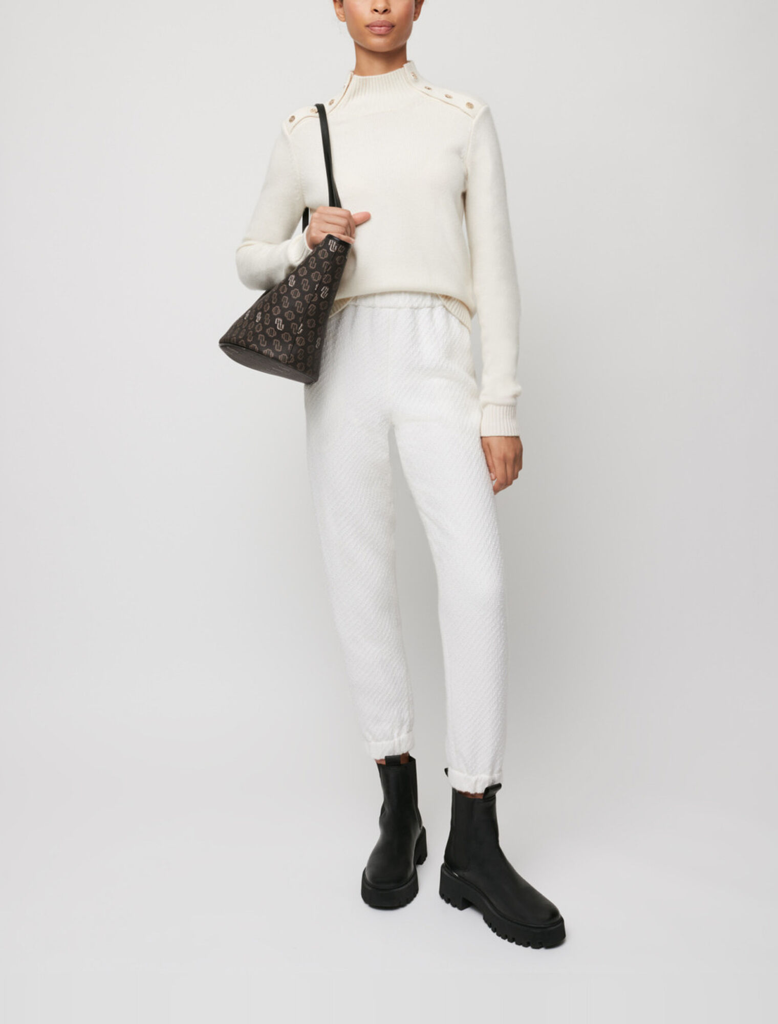 Jogginghose in Tweed-Optik