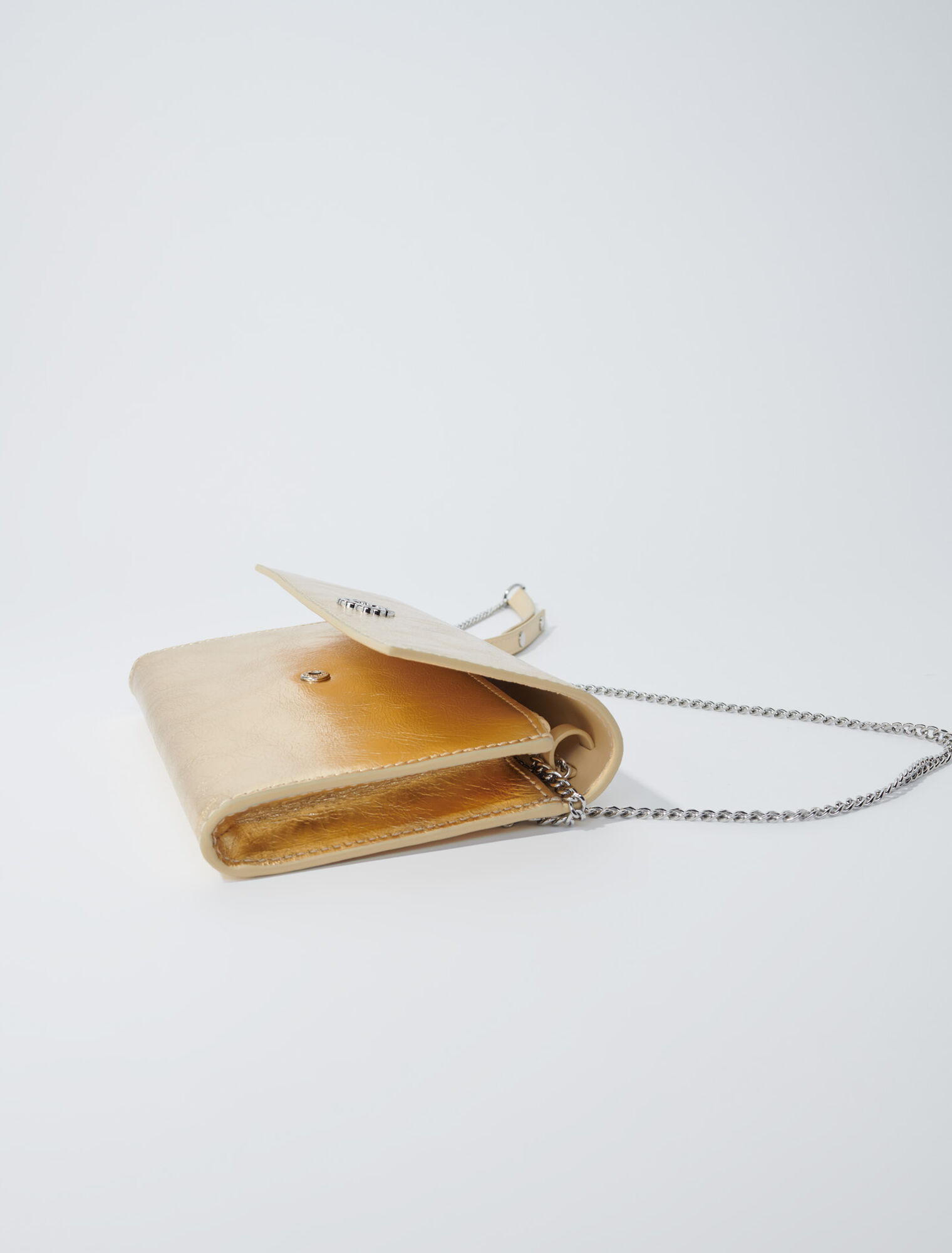 Leder-Clutch mit Kette